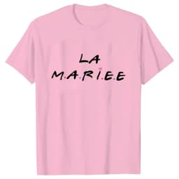 T Shirt Evjf Femme Team Bride Squad T-shirt Bachelorette Party Tee Bridal Shower Tshirt French Friends Wedding Hen Party Tops