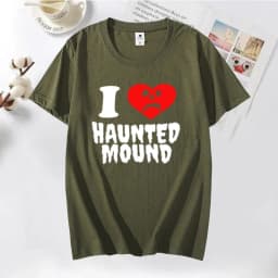 Sematary I Love Haunted Mound T-Shirts Popular Trend Heart Shape Print T Shirt for Men Funny Streeetwear Cotton Tshirt Clothing