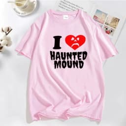 Sematary I Love Haunted Mound T-Shirts Popular Trend Heart Shape Print T Shirt for Men Funny Streeetwear Cotton Tshirt Clothing