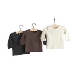 0 to 24M Kids Autumn Winter T-shirts Children Baby Boy Girls Clothes Pullover Long Sleeve Solid Cotton Warm Clothing Tops