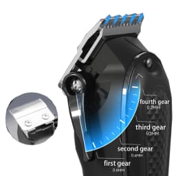 KEMEI ADJUSTABLE HAIR CLIPPER FOR MEN PROFESSIONAL HAIR TRIMMER ELECTRIC CORDLESS BEARD HAIR CUTTING MACHINE USB RECHARGEABLE