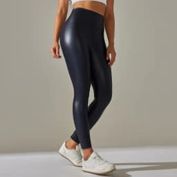 New PU Leather Pants for WOMEN'S Colorful High Waisted Tight Fitting Slimming and Yoga Leggings for External Wear