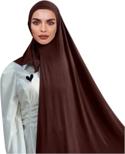 Muslim Bonnet Hijab Scarf Instant Hijab Shawl Muslim Long Scarf Wrap Scarves Prayer Jersey Scarf for Women Fashion