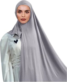 Muslim Bonnet Hijab Scarf Instant Hijab Shawl Muslim Long Scarf Wrap Scarves Prayer Jersey Scarf for Women Fashion