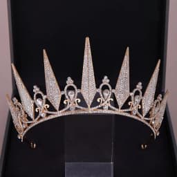 Baroque Crystal Tiaras And Crowns For Women Rhinestone Prom Diadem Crown For Women Bridal Wedding Hair Accessories Jewelry Crown