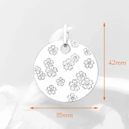 Pendant Cherry Blossom Ornament Brand New Spring 925 Sterling Silver Romantic Jewelry Europe Accessorie Gift For Woman