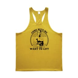Come with Me If You Want To Lift Arnold Profession Bodybuilding Stringer Singlets Mens Y Back Gym Tank Tops Cotton Fitness Shirt