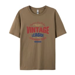 Vintage League Letter Print Womens T-Shirts Summer Fashion Cotton Tops Comfortable O-Neck Short Sleeve Soft Oversize Clothes