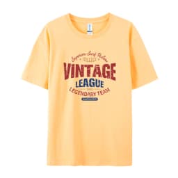 Vintage League Letter Print Womens T-Shirts Summer Fashion Cotton Tops Comfortable O-Neck Short Sleeve Soft Oversize Clothes