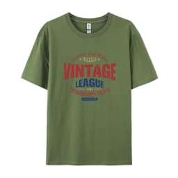 Vintage League Letter Print Womens T-Shirts Summer Fashion Cotton Tops Comfortable O-Neck Short Sleeve Soft Oversize Clothes