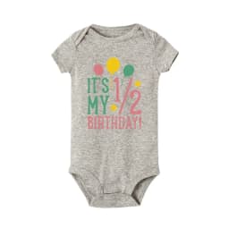 1/2 Birthday Cake Printing Baby Romper Newborn Birthday Party Clothes Toddler Jumpsuits Boys Girls Short Sleeve Romper Outfits