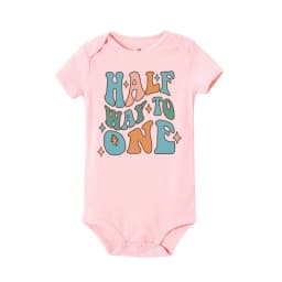 1/2 Birthday Cake Printing Baby Romper Newborn Birthday Party Clothes Toddler Jumpsuits Boys Girls Short Sleeve Romper Outfits