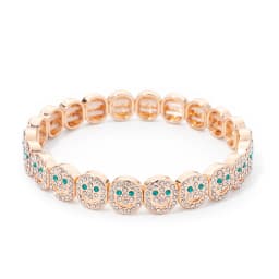2024 New Rhinestone Happy Bangle For Women Diamond Hand Accessory