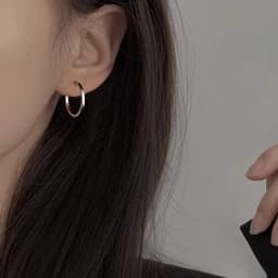 New Simple Version S925 Hoop Earrings Removable Snake Bone Tassel Women Wedding Party Fine Jewelry Girl Gift Wholesal ER098