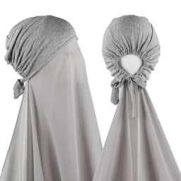 Muslim Instant Hijab Women Bonnet with Chiffon Shawl Head Scarf Cap Inner Headband Stretch Hijab Cover Headwrap Turbante