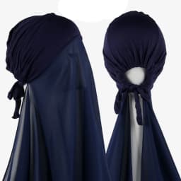 Muslim Instant Hijab Women Bonnet with Chiffon Shawl Head Scarf Cap Inner Headband Stretch Hijab Cover Headwrap Turbante