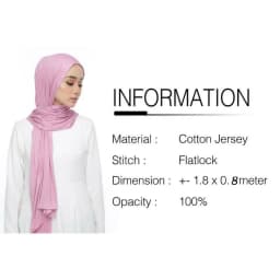 Newest Soft Cotton Jersey Double Loop Instant Hijab Muslim Headwrap Islamic Headscarf Scarf