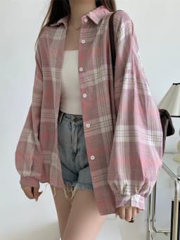 Plaid Shirt Women Autumn Long Sleeve Top Female Vintage Fashion Single Breasted Blouse Ladies Preppy Style Loose Check Shirts