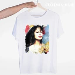 Selena quintanilla T shirts Fashion Men And Women Tops T-shirt Short Sleeve Unisex Tshirt