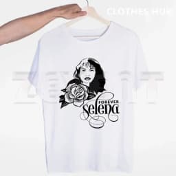 Selena quintanilla T shirts Fashion Men And Women Tops T-shirt Short Sleeve Unisex Tshirt