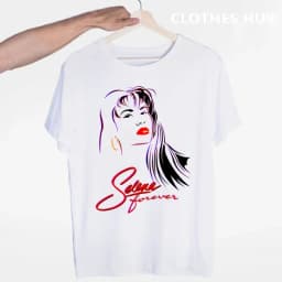 Selena quintanilla T shirts Fashion Men And Women Tops T-shirt Short Sleeve Unisex Tshirt