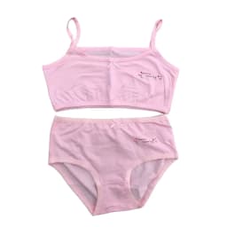 Girl Bra Boxers Set Cute Floral Strawberry Prints Teens Underwear Size 130-160 Big Girl Underwear Bra Panties Set