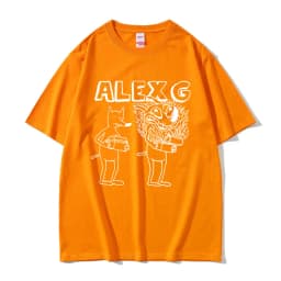 Singer Alex G Print T-shirt Male Summer Casual Tees Short Sleeve Men Women Fashion Funny Oversized Tshirt Unisex Vintage T Shirt