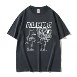 Singer Alex G Print T-shirt Male Summer Casual Tees Short Sleeve Men Women Fashion Funny Oversized Tshirt Unisex Vintage T Shirt