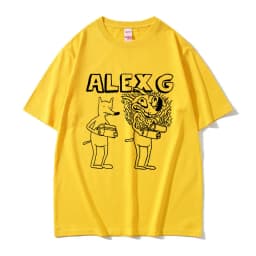 Singer Alex G Print T-shirt Male Summer Casual Tees Short Sleeve Men Women Fashion Funny Oversized Tshirt Unisex Vintage T Shirt