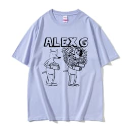Singer Alex G Print T-shirt Male Summer Casual Tees Short Sleeve Men Women Fashion Funny Oversized Tshirt Unisex Vintage T Shirt