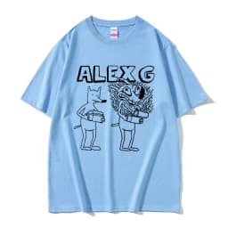 Singer Alex G Print T-shirt Male Summer Casual Tees Short Sleeve Men Women Fashion Funny Oversized Tshirt Unisex Vintage T Shirt