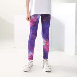 Girls' Pants Summer Thin Children's Elastic Leggings Baby Milk Screen Printed Floral Long Pants Slim Fit Ages 3-11Y
