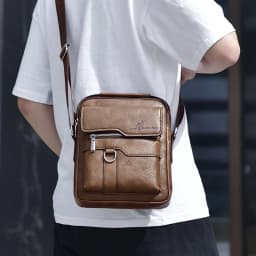 Luxury Brand Vintage Messenger Bag Men Leather Shoulder Bags For Men Crossbody Bag Male Side Bag Small Office Business Handbag
