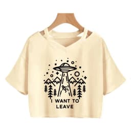 2000s Y2k Print Women Tee Shirt Harajuku Gothic Cropped Mange Tshirt Funny Graphic T-shirt Korean Style Casual Crop Tops Female