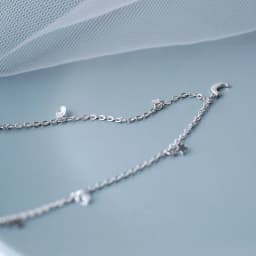 2024 925 Sterling Silver Shiny Zircon Moon Star Choker Pendant Charm Long Chain CZ Crystal Necklace Women Wedding Fine Jewelry
