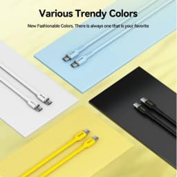 WEKOME 100W Type C Fast Charging Liquid Silicone Cable iPhone 15 Charging Cable Data Transmission Cord for iPhone Xiaomi Samsung