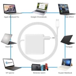 30W PD USB-C Power MagSaf* 3 Adapter Laptop Notebook Fast Charger For Apple Macbook 12'' Air 13'' M1 M2 A1882 A1534 A2337 A2681