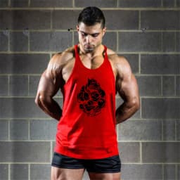 Brand Bodybuilding Clothing Fitness Mens Muscle Vest Summer Letters Print Sleeveless Shirt Gyms Stringer Tank Top Men Tank Top