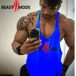 Brand Bodybuilding Clothing Fitness Mens Muscle Vest Summer Letters Print Sleeveless Shirt Gyms Stringer Tank Top Men Tank Top