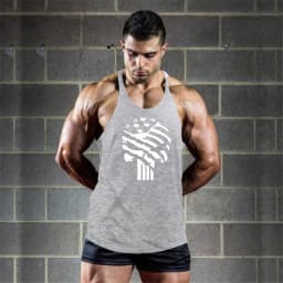 Brand Bodybuilding Clothing Fitness Mens Muscle Vest Summer Letters Print Sleeveless Shirt Gyms Stringer Tank Top Men Tank Top