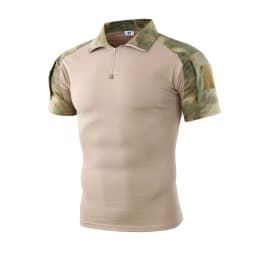 Camo Tactical Shirt Short Sleeve Quick Dry Combat T-Shirt Men's Camouflage Military Army T Shirt Outdoor Hunting Hiking Shirts