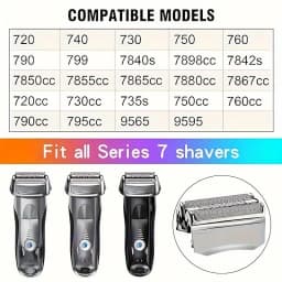 Replacement Electric Shaver Head Foil And Blade For Series 7 Shaver 70B 70S Replacement Electric Shaver Heads For Braun