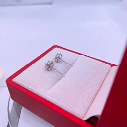 0.5-1CT Testing Passed Moissanite And Zircon Earrings for Men Women S925 Silver Platinum Plated Bride Wedding Diamond Studs GRA