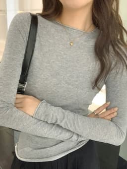 Spring Autumn T Shirt Women Tops Solid Long Sleeve Ruched O Neck Tshirts Female Korean Casual Streetwear High Quality Base Tees