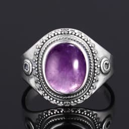 S925 Silver Ring Big Oval 8*10MM Natural Moonstone Turquoise Lapis Tiger Eye Rings for Women Gifts Fine Jewelry