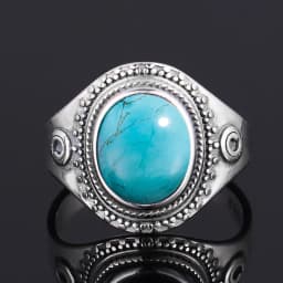 S925 Silver Ring Big Oval 8*10MM Natural Moonstone Turquoise Lapis Tiger Eye Rings for Women Gifts Fine Jewelry