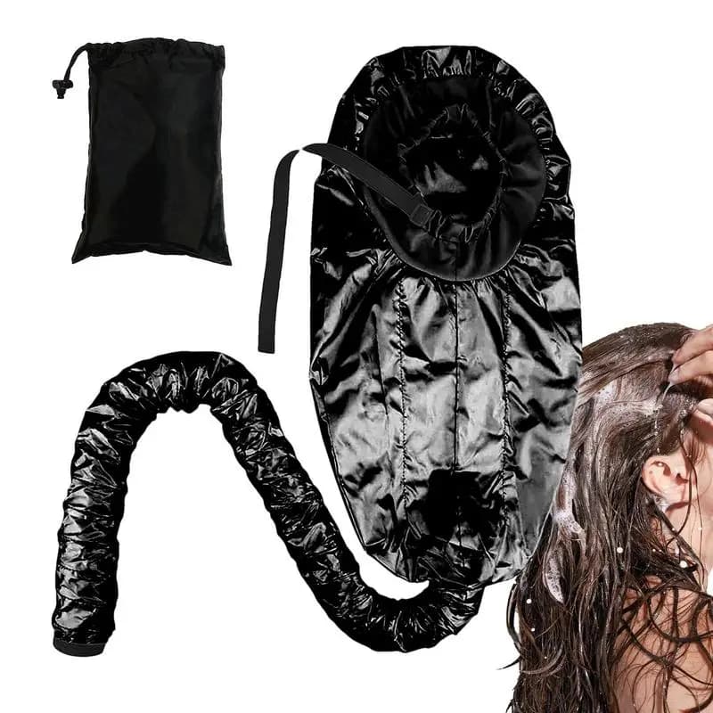 1pcs Hair Perm Portable Soft Hair Drying Cap Bonnet Hood Hat Blow Dryer Attachment Dry Hair Cream Cap Bonnets Wholesale
