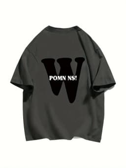 Korean Fashion Women T-shirt Simple Letter W Printed 100% Cotton Tee Shirt Summer O-Neck Loose Tops Street Casual Female Clothes