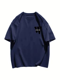 Korean Fashion Women T-shirt Simple Letter W Printed 100% Cotton Tee Shirt Summer O-Neck Loose Tops Street Casual Female Clothes