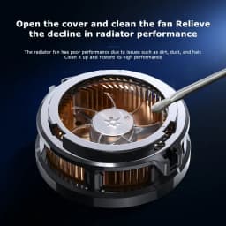 MEMO NEW Magnetic/ Back-clip 2 IN 1 Mobile Phone Semiconductor Cooling Fan Radiator CX07 for IPhone IOS Android PUBG Game Cooler
